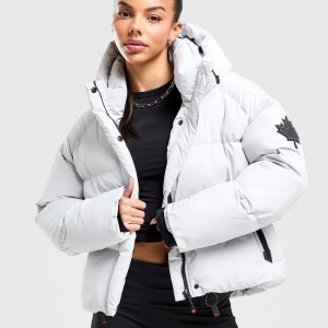 کاپشن پفی زنانه سفید